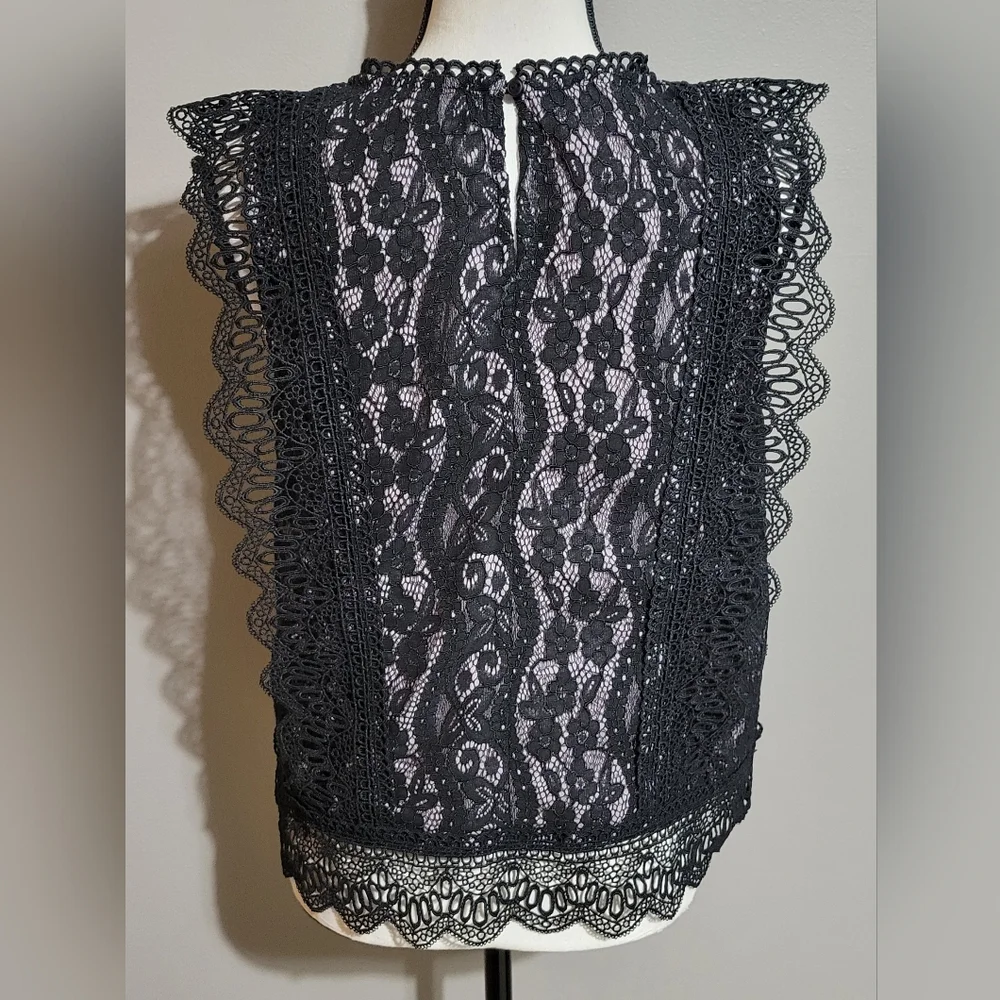 NWT Eri +Ali Anthropolgie Lace Top - Picture 2 of 7